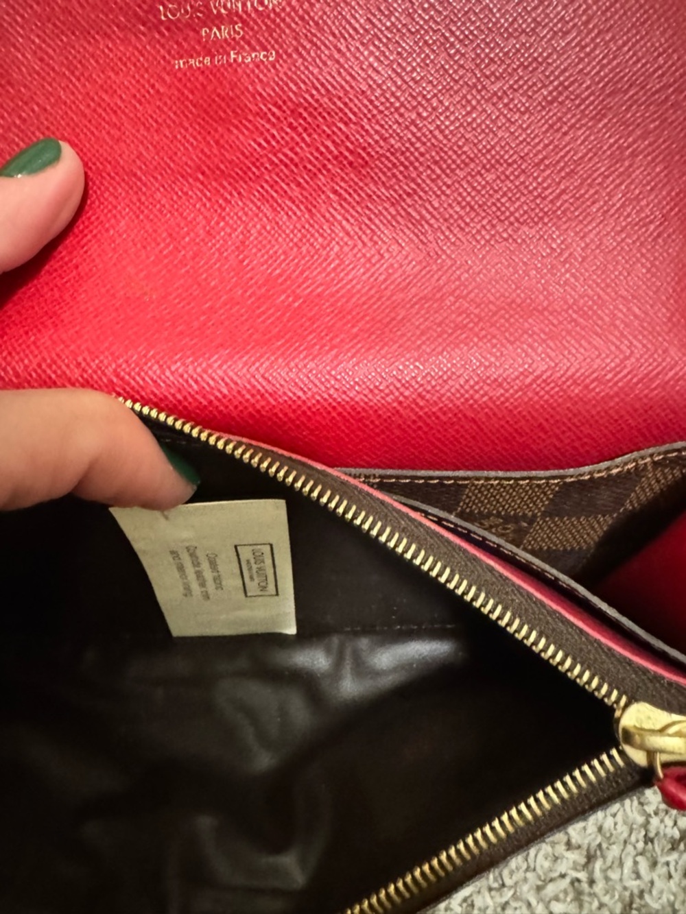 Authentic Louis Vuitton Emilie Wallet Damier Ebene - Picture 8 of 10